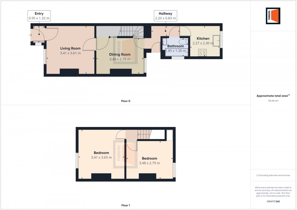 Floorplan for Fishers Road, Totton