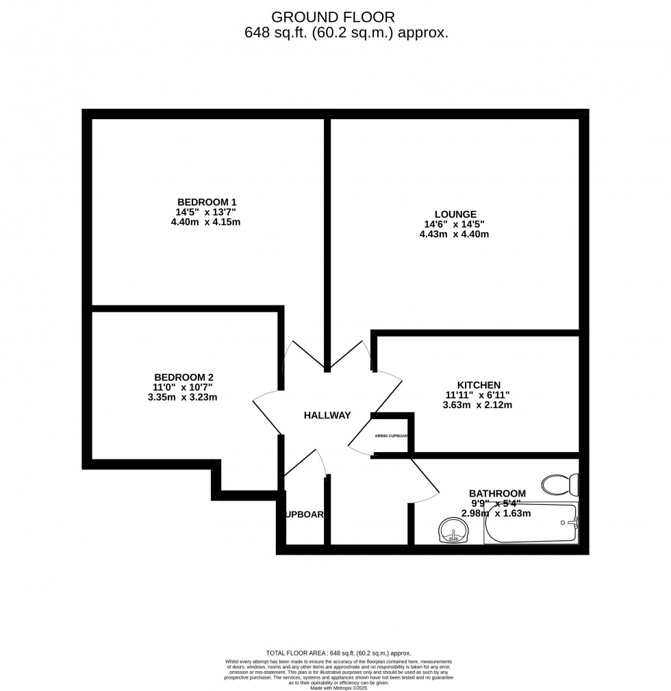 Floorplan for Coppice Road, Calmore