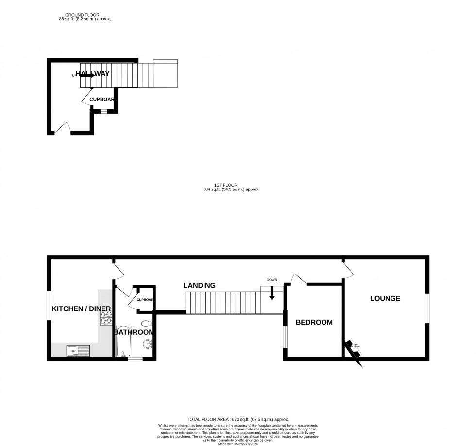 Floorplan for Rumbridge Street, Totton