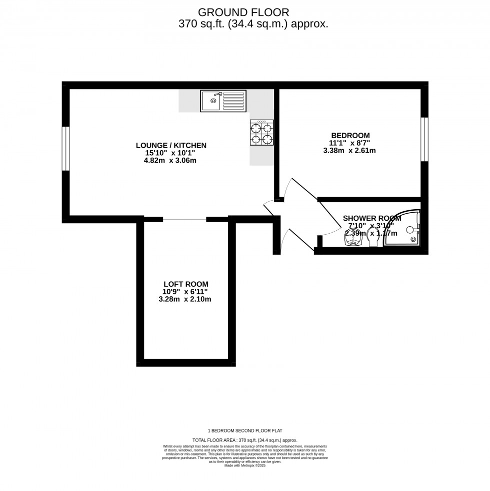 Floorplan for Station Road South, Totton