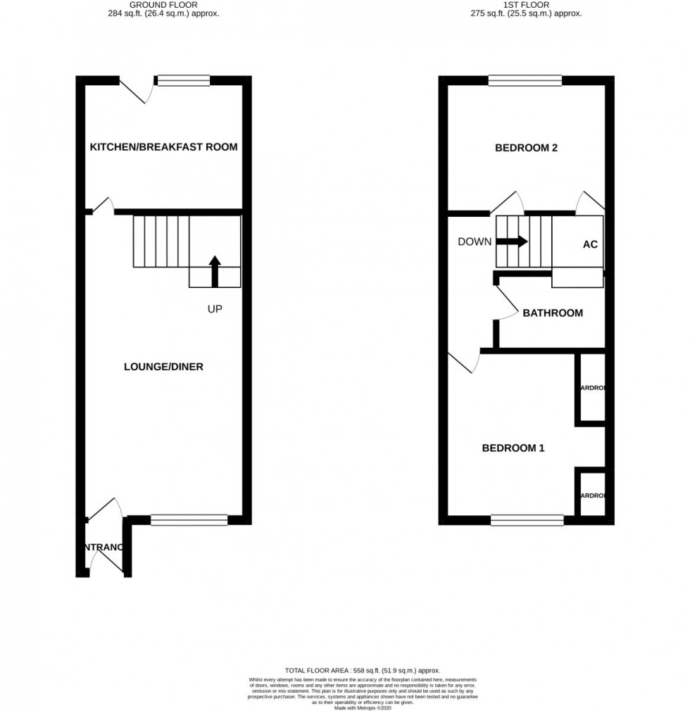Floorplan for Alfred Close, Totton