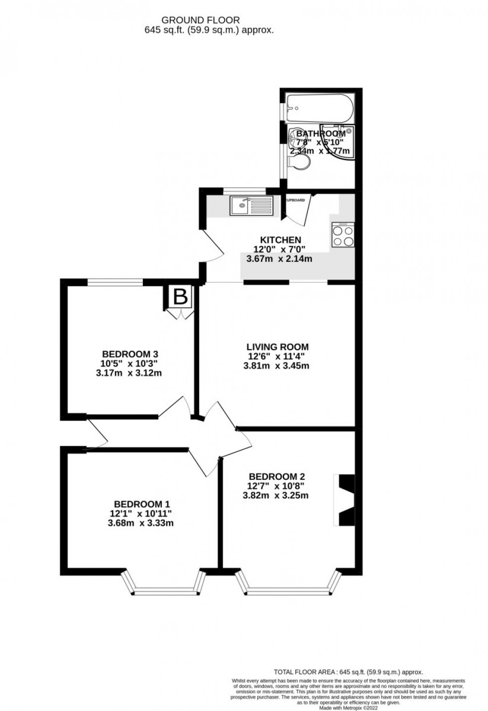 Floorplan for Arundel Road, Totton