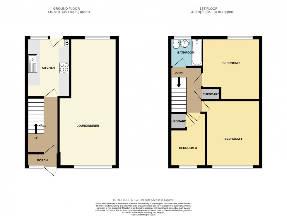 Floorplan for Benbow Gardens, Calmore