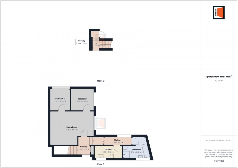 Floorplan for High Street, Totton