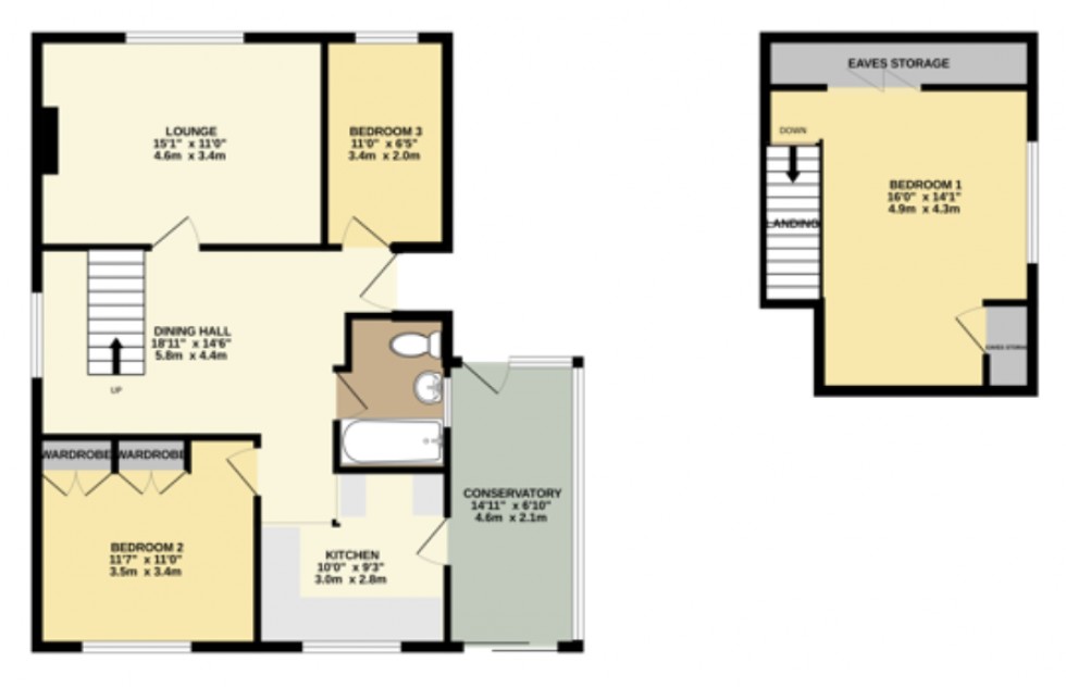 Floorplan for Milverton Close, Eling