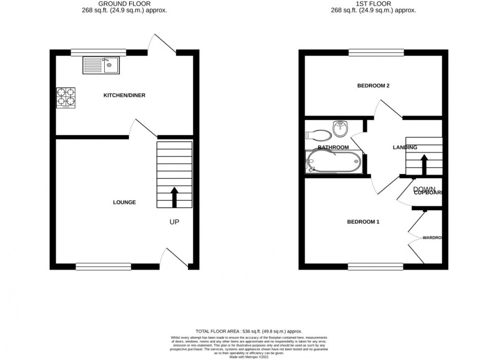 Floorplan for Deridene Court, Totton