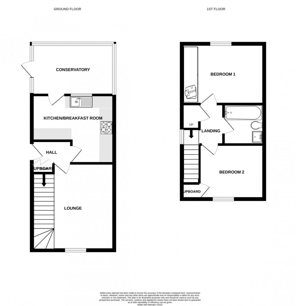 Floorplan for Denbigh Close, Totton