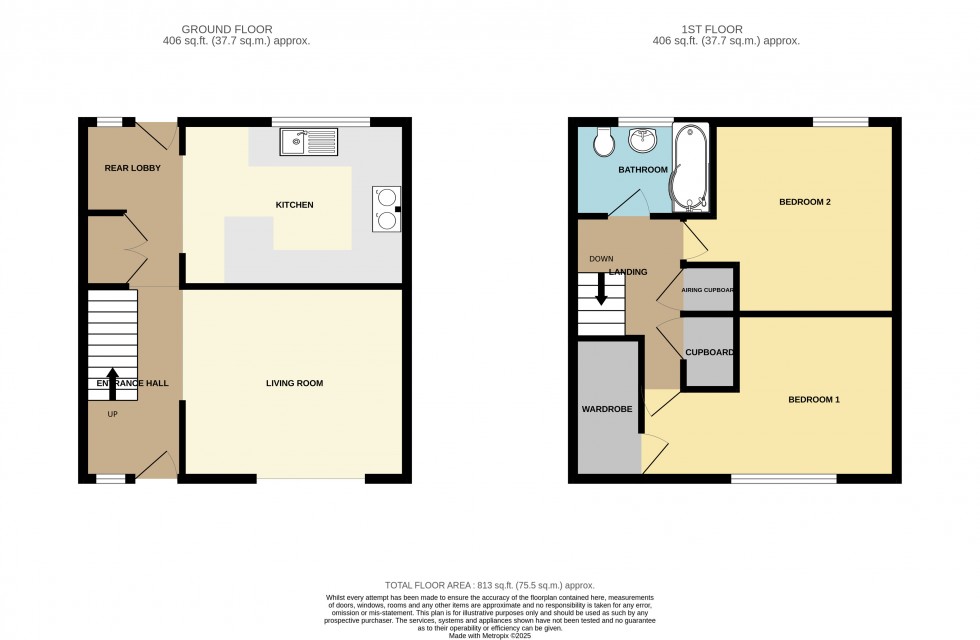 Floorplan for Stokesay Close, Hythe