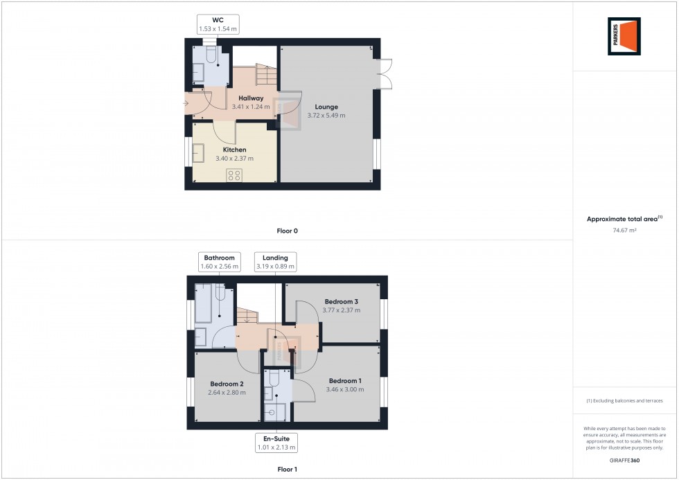 Floorplan for Corylus Court, Totton