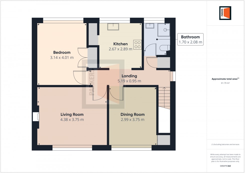 Floorplan for Hotspur Close, Hythe