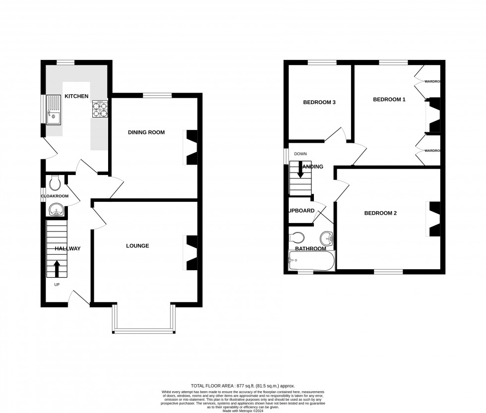 Floorplan for Salisbury Road, Totton