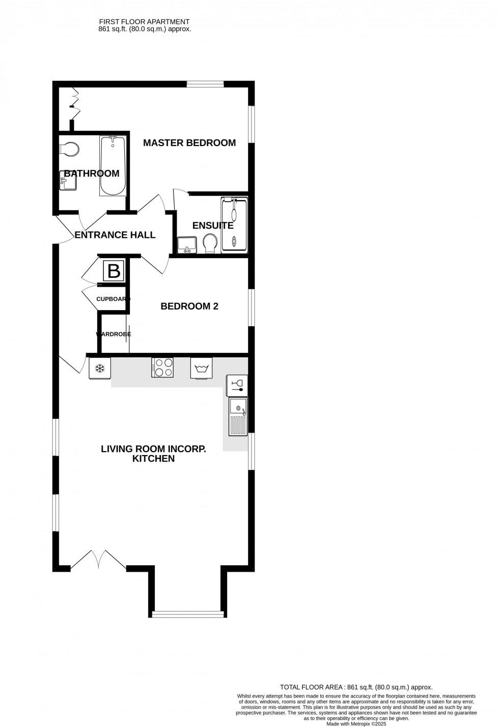 Floorplan for Maynard Road, Totton