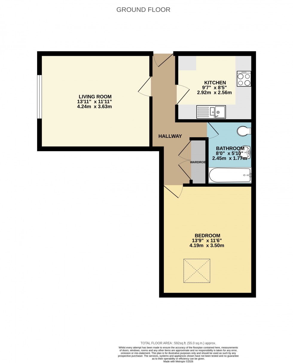 Floorplan for 1a Norfolk Road, Shirley