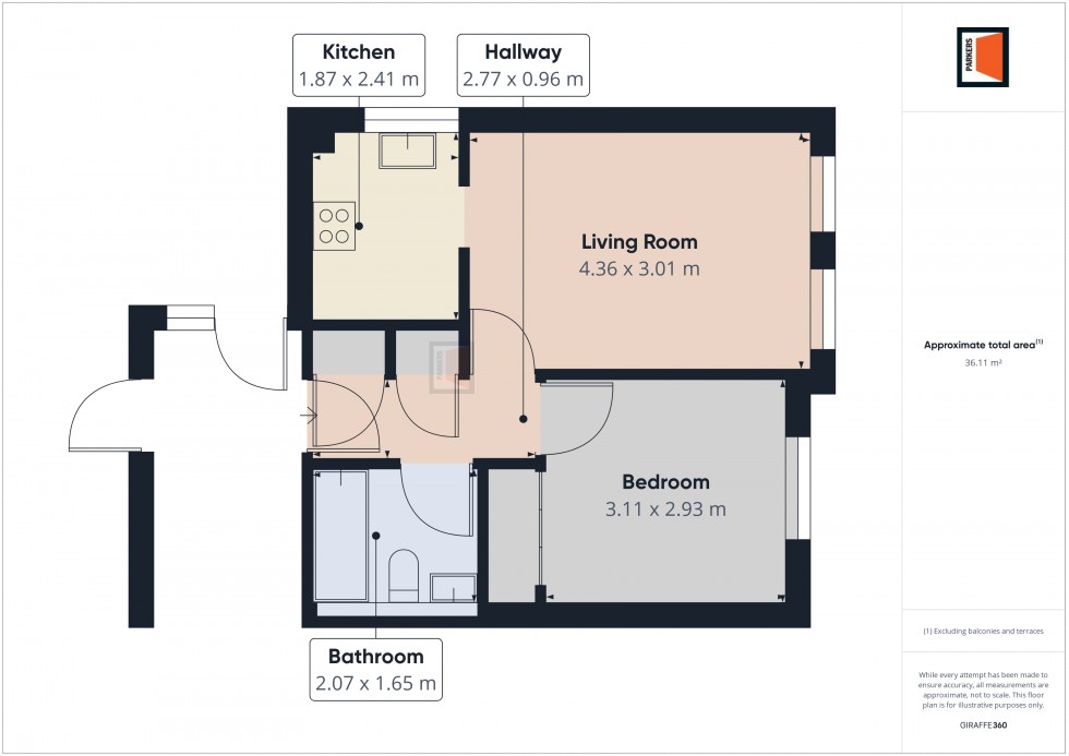 Floorplan for Edinburgh Court, Regents Park