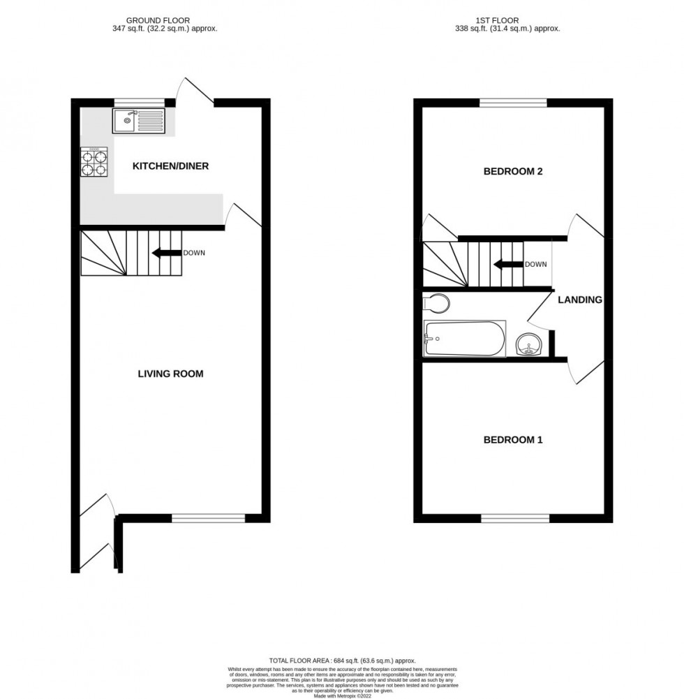 Floorplan for Rufus Gardens, Totton
